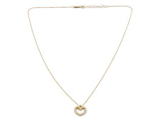 gargantilla oro 18k con piedra con circonita 21cm