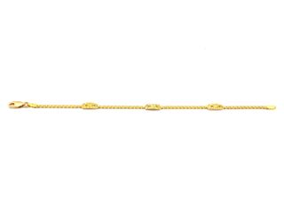 pulsera oro 18k con piedra con circonita