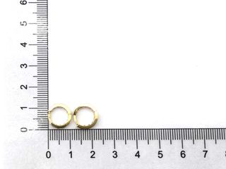 argollas oro 18k con piedra con circonita