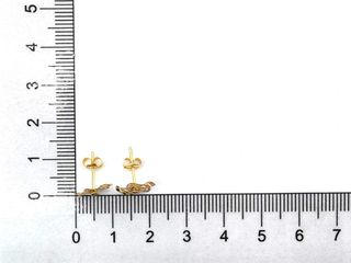 pendientes oro 18k con piedra con circonita