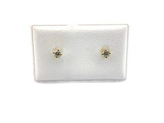 pendientes oro 18k con piedra con circonita