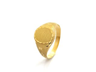 sello oro 18k con onix