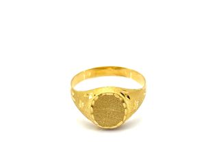 sello oro 18k con onix