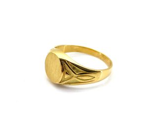 sello oro 18k con onix