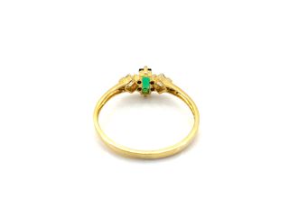 anillo oro 18k con piedra con circonita