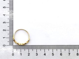 anillo oro 18k con piedra con circonita