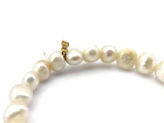 pulsera oro 18k con piedra con perla