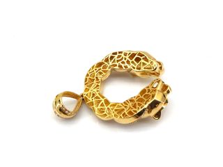 colgante oro 18k con piedra con circonita