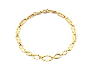pulsera oro 18k con circonita