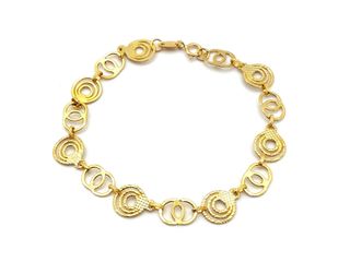 pulsera oro 18k con circonita