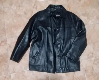 Abrigo de piel 100% negro