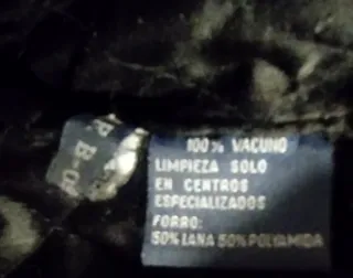 Abrigo de piel 100% negro