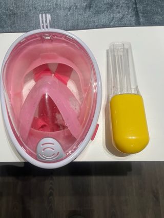 Careta de snorkel rosa
