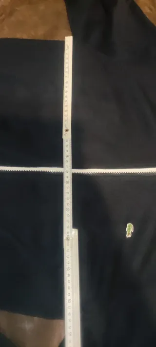 Sudadera M Lacoste Negra Naranja