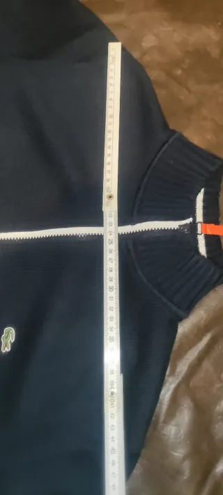 Sudadera M Lacoste Negra Naranja