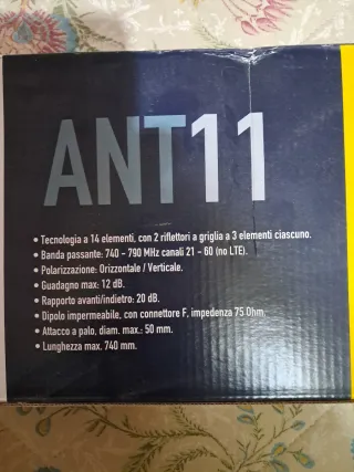 Antenna Esterna UHF DVB Alluminio 14 Elementi