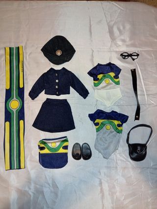 Muñeca Nancy Conjunto Azafata Completo.