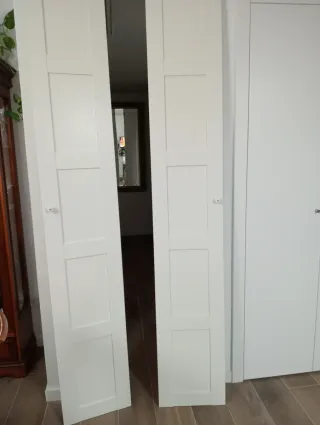 2 Puertas Armario IKEA Blanco 75x236