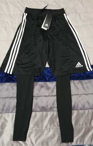 Pantalón Corto Adidas 2 en 1 Tiro 19 Térmico.