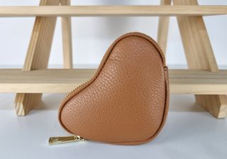 Monedero Corazón de Piel Genuina - Made in Italy