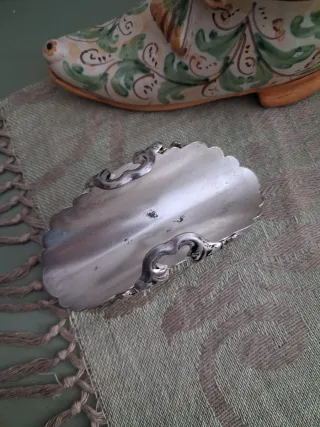 Portatovaglioli antico in argento 1000