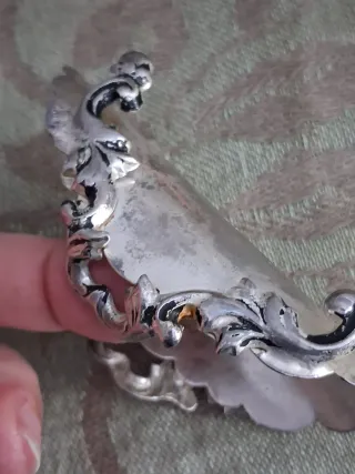 Portatovaglioli antico in argento 1000