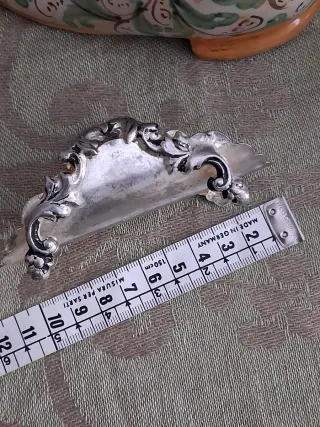 Portatovaglioli antico in argento 1000