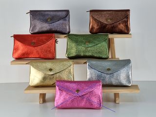 Monedero de Piel Genuina L - Made in Italy