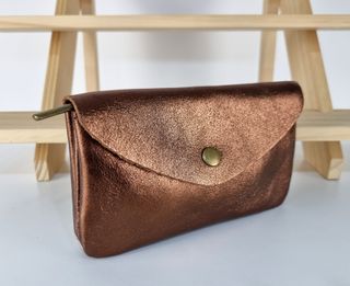 Monedero de Piel Genuina L - Made in Italy