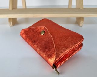 Monedero de Piel Genuina L - Made in Italy