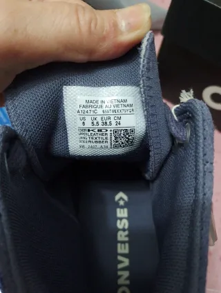 Converse All Star pelle taglia 38.5