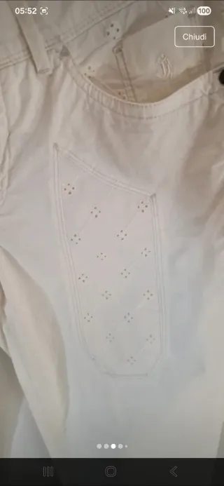 Pantaloni Jeckerson tg 46 bianchi