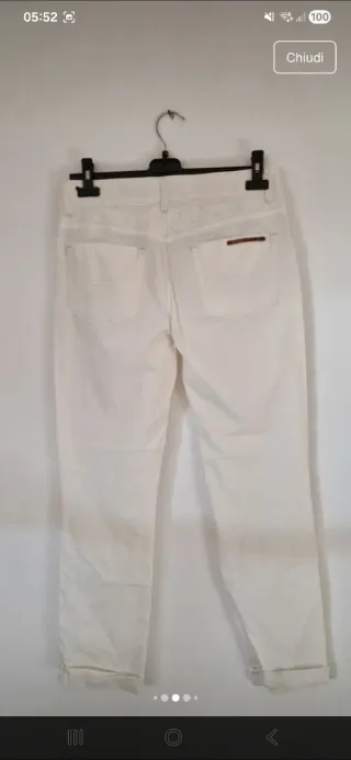 Pantaloni Jeckerson tg 46 bianchi