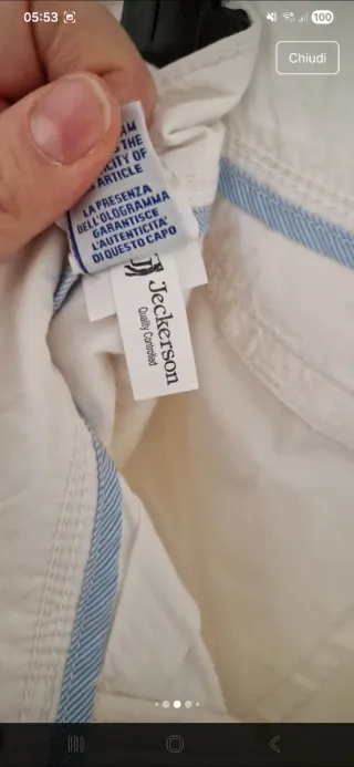 Pantaloni Jeckerson tg 46 bianchi