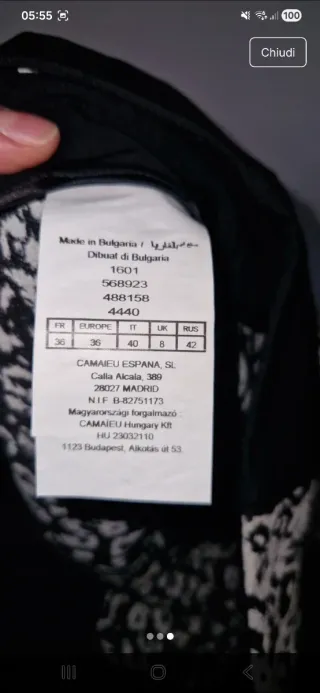 Minigonna fantasia leopardata tg 40