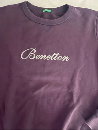 Felpa Benetton donna tg L viola