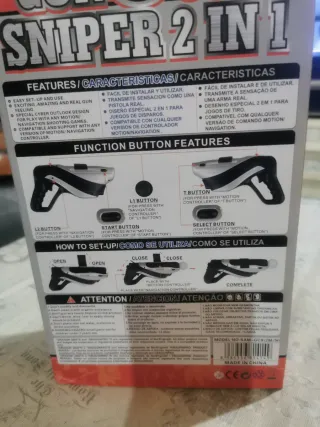 Pistola PS3 Gun Con Sniper 2 in 1