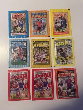 LIGA 9 pacchetti di figurine mai aperti