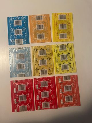 LIGA 9 pacchetti di figurine mai aperti