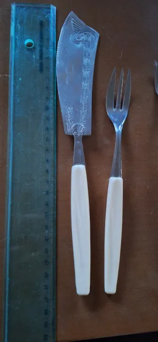 Set 6 forchette e paletta per dolci vintage