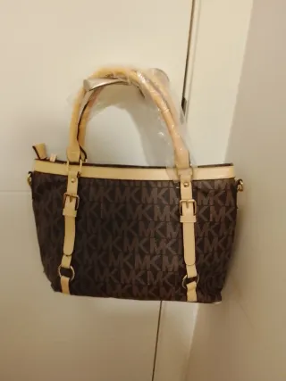 Bolso Beige y Marrón