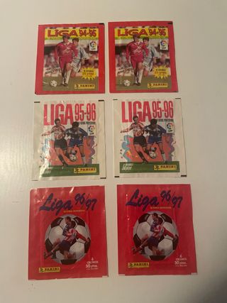 LIGA 6 bustine di figurine mai aperte