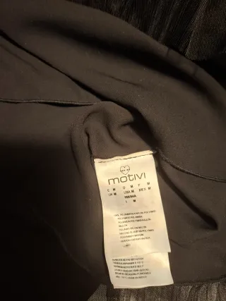 Gonna tulle a balze nera M 42 , comoda con elastic