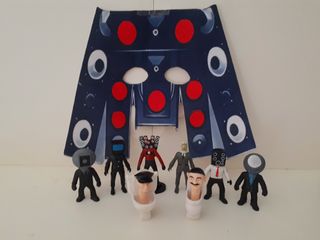 Figuras Coleccionables Skibidi Toilet y Cámara man