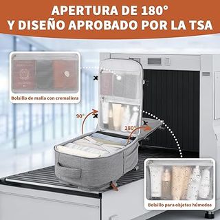 ZOMFELT Mochila Cabina 40x30x20cm 24 Litros Gris