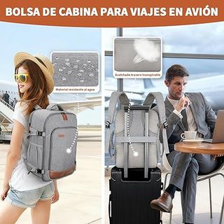 ZOMFELT Mochila Cabina 40x30x20cm 24 Litros Gris