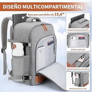 ZOMFELT Mochila Cabina 40x30x20cm 24 Litros Gris