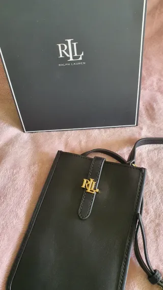 Bolso de Piel Ralph Lauren Original negro