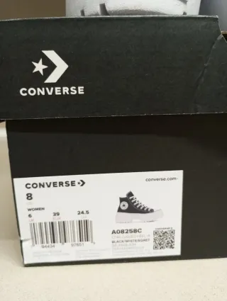 Sneakers Converse piattaforma num. 39
