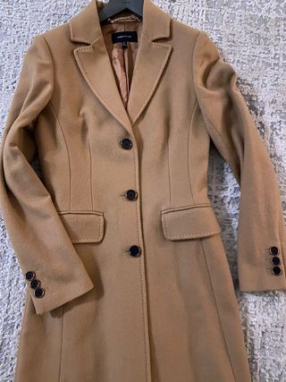 Abrigo Karen Millen Beige talla 34 color camel